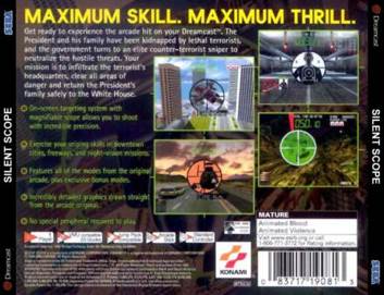 Silent Scope - Sega Dreamcast (Konami - 1) video game collectible [Barcode 4012927660034] - Main Image 2