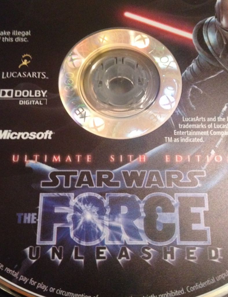 STAR WARS THE FORCE UNLEASHED - Microsoft Xbox 360 (LucasArts) video game collectible - Main Image 1