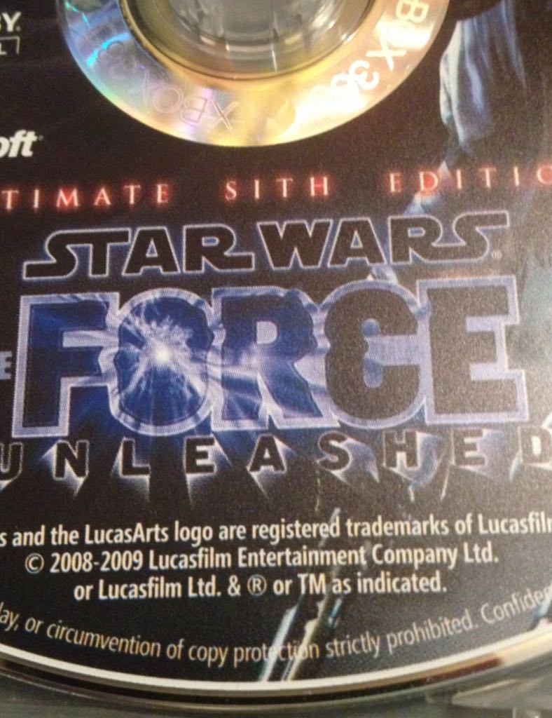 STAR WARS THE FORCE UNLEASHED - Microsoft Xbox 360 (LucasArts) video game collectible - Main Image 2
