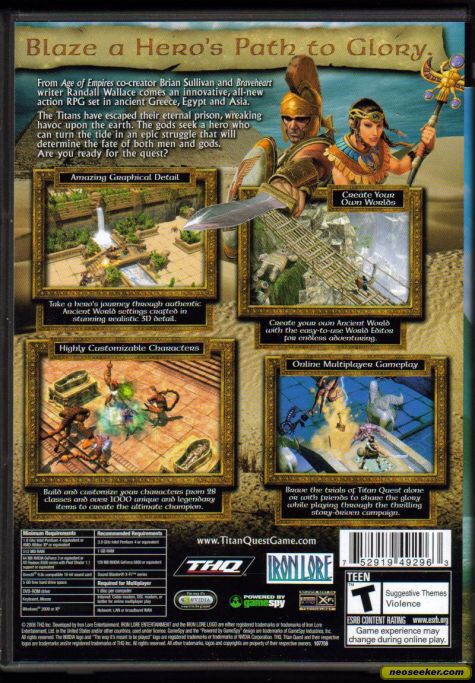 Titan Quest - PC (THQ - 1) video game collectible [Barcode 752919492475] - Main Image 2