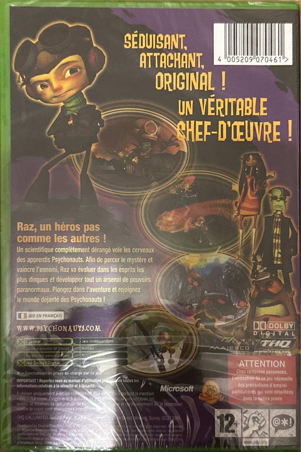 Psychonauts - Microsoft Xbox (1) video game collectible [Barcode 4005209070461] - Main Image 2