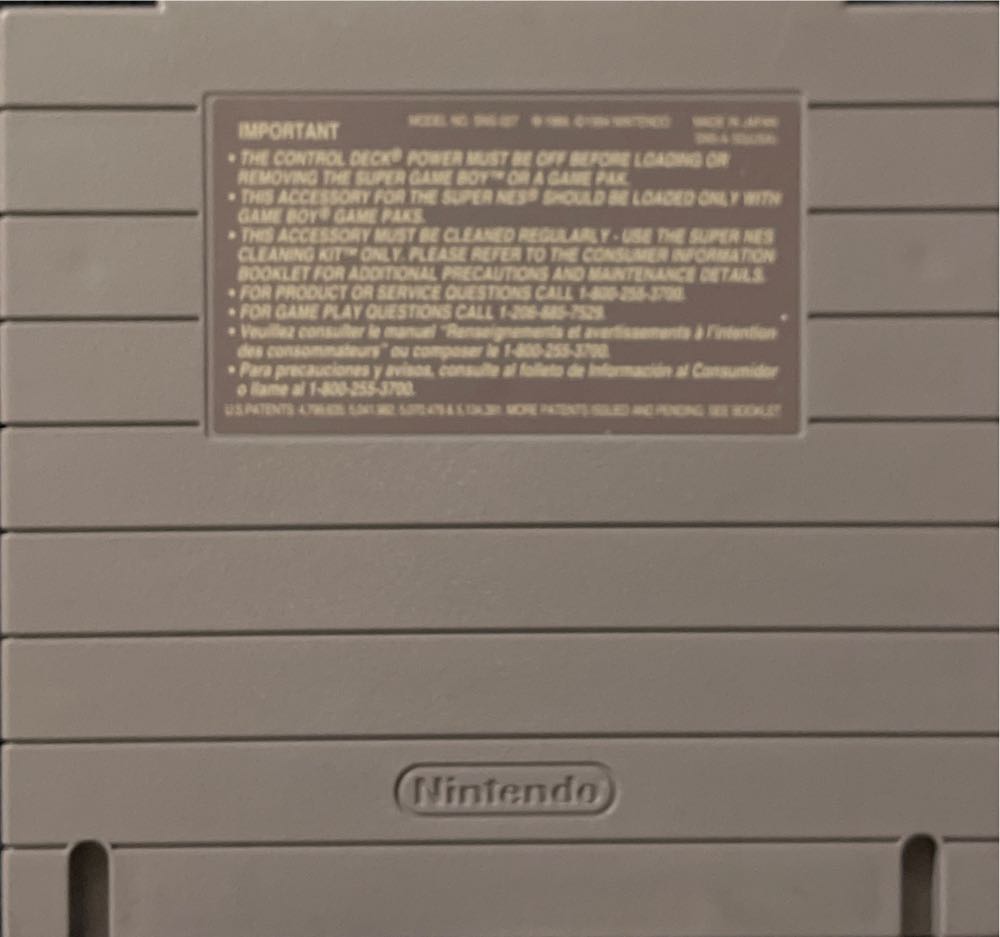 Super Game Boy - Nintendo Super Nintendo Entertainment System (SNES) video game collectible - Main Image 2