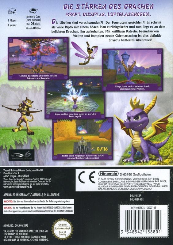 Spyro: Enter The Dragonfly - Nintendo GameCube (Universal Interactive) video game collectible [Barcode 020626726078] - Main Image 2