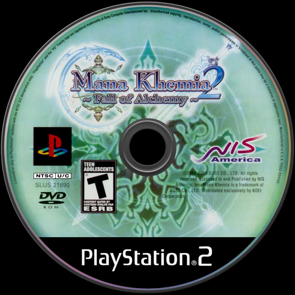 Mana Khemia 2: Fall of Alchemy - Sony PlayStation 2 (PS2) (NIS America - 1) video game collectible [Barcode 857823001321] - Main Image 3