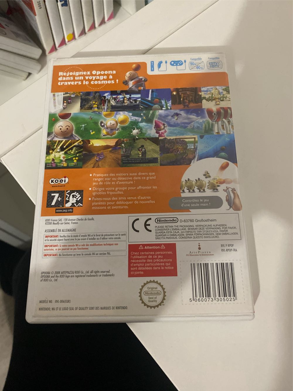 Opoona - Nintendo Wii (Koei - 1) video game collectible [Barcode 5060073305025] - Main Image 2