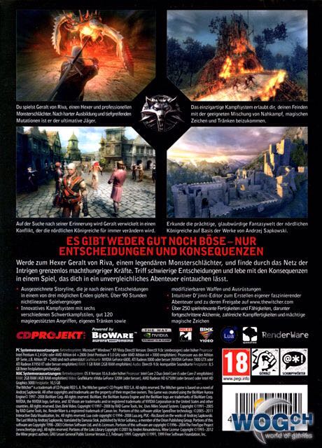Witcher, The - Valve Steam (CD Projekt - 1) video game collectible [Barcode 3546470129287] - Main Image 2