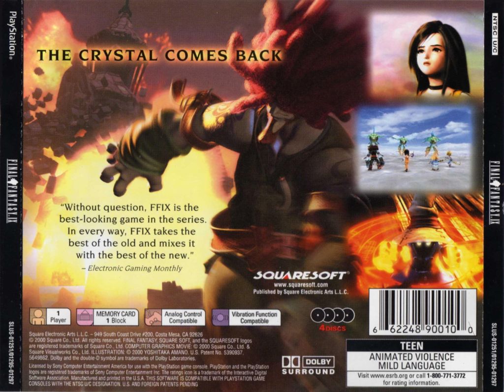Final Fantasy IX - Sony PlayStation (Square Enix  - 1) video game collectible - Main Image 2
