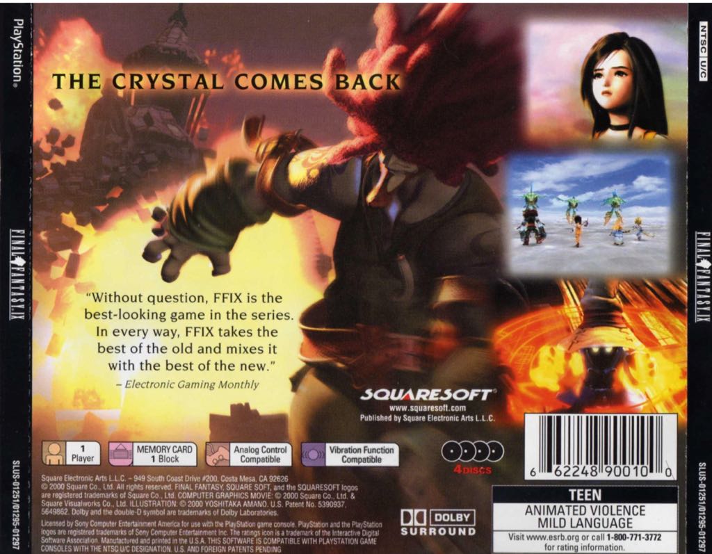 Final Fantasy IX - Sony PlayStation 2 (PS2) (1) video game collectible - Main Image 2