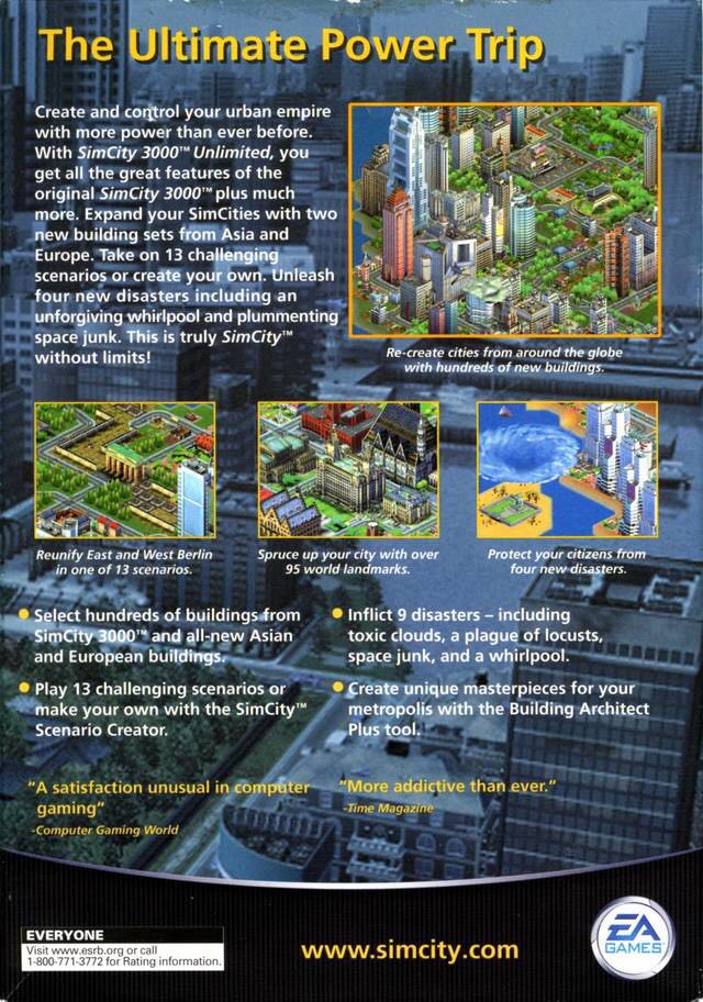 SimCity 3000 - PC video game collectible [Barcode 5030931026638] - Main Image 2