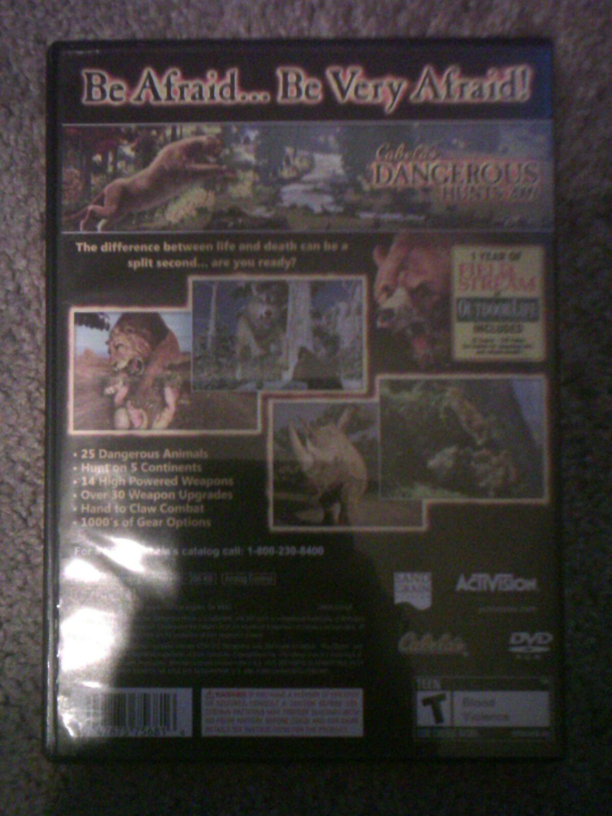 Cabelas Dangerous Hunts 2009 - Sony PlayStation 2 (PS2) (activion) video game collectible - Main Image 2
