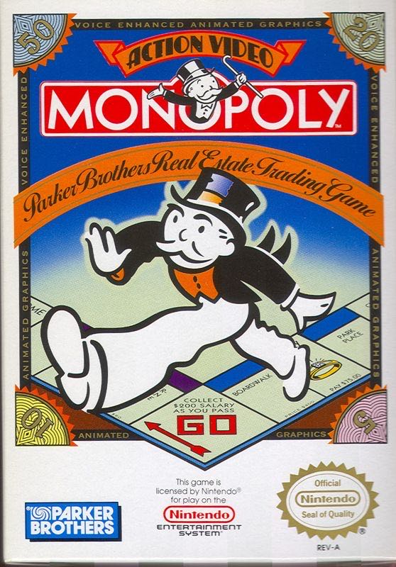 Monopoly - Nintendo Super Nintendo Entertainment System (SNES) (Parker Brothers - 10) video game collectible [Barcode 073000040970] - Main Image 3