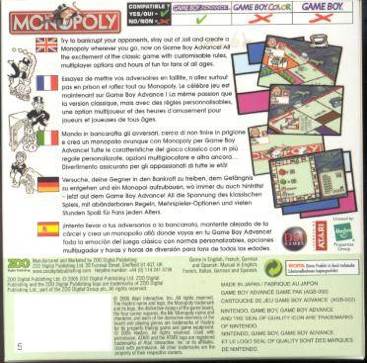 Monopoly - Nintendo Game Boy (Parker Bros. - 1) video game collectible [Barcode 073000141677] - Main Image 2