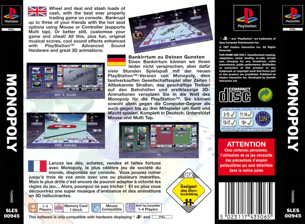 Monopoly - PC video game collectible [Barcode 5023117432743] - Main Image 2