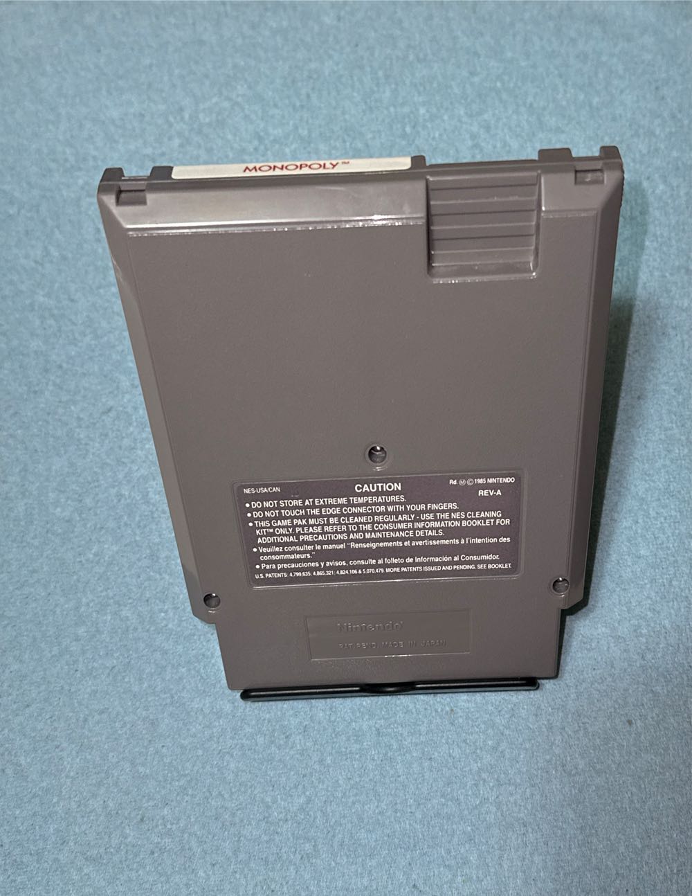 Monopoly - Nintendo Entertainment System (NES) (Parker  Brothers) video game collectible - Main Image 4