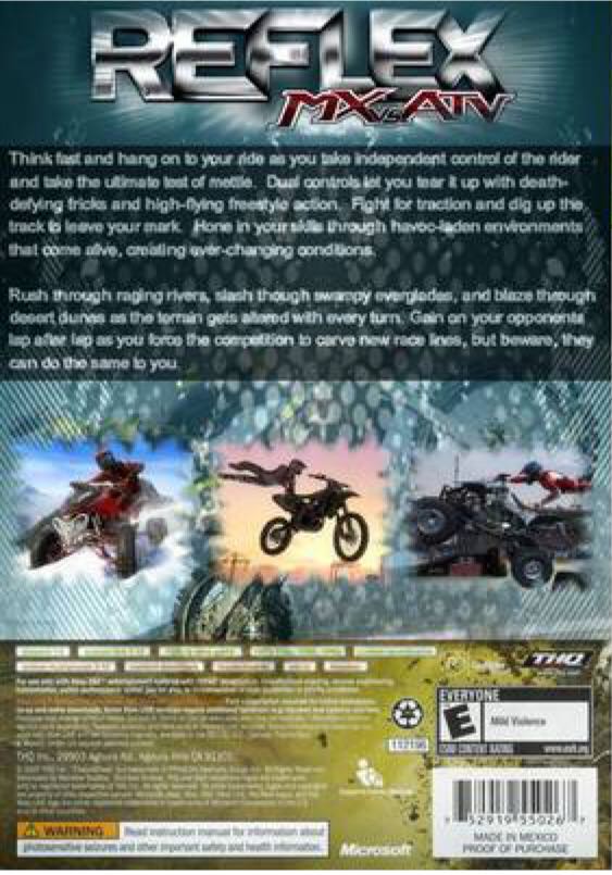 MX VS ATV: Reflex - Microsoft Xbox 360 (THQ) video game collectible - Main Image 2