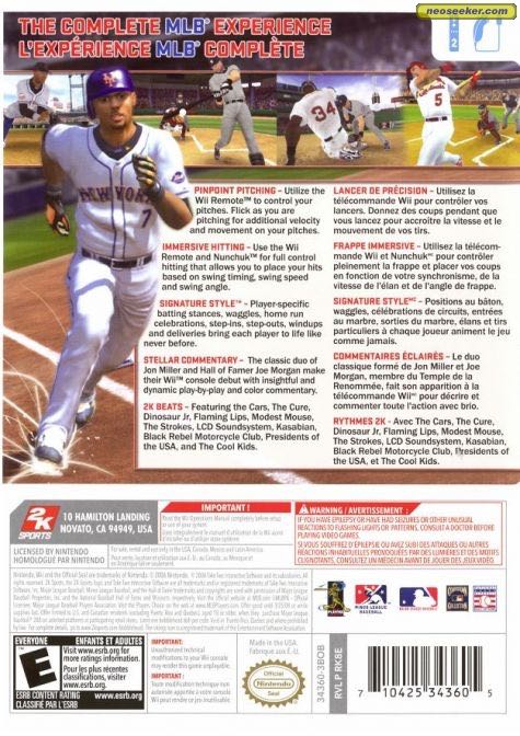 MLB 2K8 - Nintendo Wii (2K Sports) video game collectible - Main Image 2
