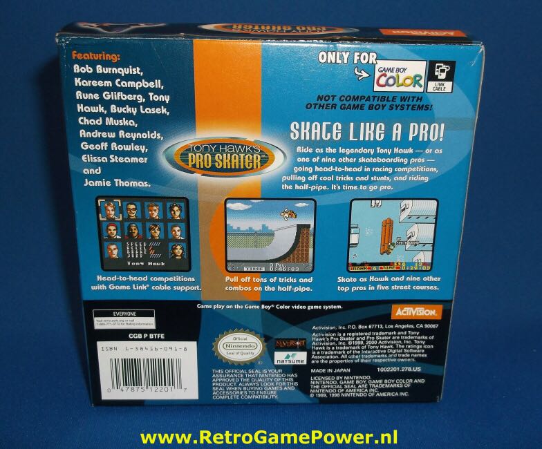 Tony Hawks Pro Skater - Nokia N-Gage (Activision Blizzard) video game collectible [Barcode 6417182285257] - Main Image 2