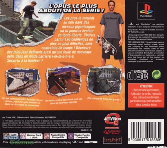 Tony Hawk’s Pro Skater - Sony PlayStation video game collectible - Main Image 2