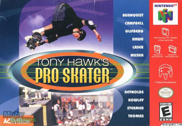 Tony Hawks Pro Skater - Nintendo 64 (N64) (Nintendo - 2) video game collectible - Main Image 1
