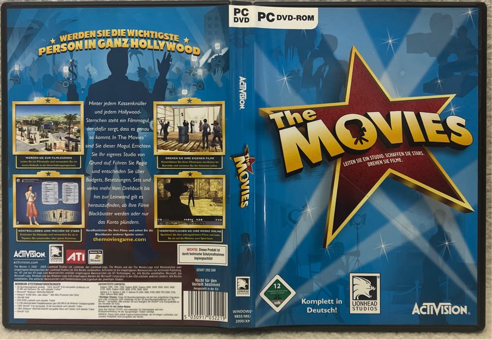 The Movies - PC (Activision) video game collectible [Barcode 5030917032219] - Main Image 3
