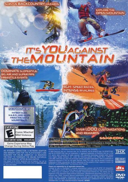 SSX 3 - Sony PlayStation 2 (PS2) (Electronic Arts/EA Games - 2) video game collectible [Barcode 014633147100] - Main Image 2