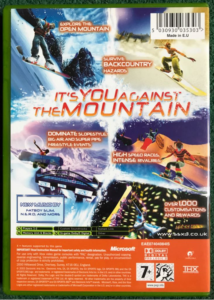 SSX 3 (Xbox Classics) - Microsoft Xbox (1-2) video game collectible [Barcode 5030930035303] - Main Image 2
