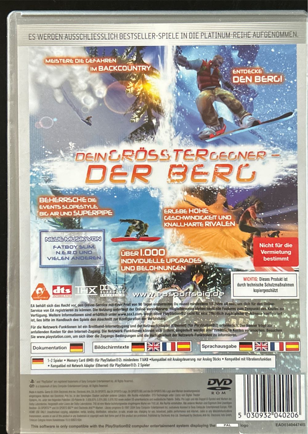 SSX 3 - Sony PlayStation 2 (PS2) video game collectible [Barcode 5030932040206] - Main Image 2
