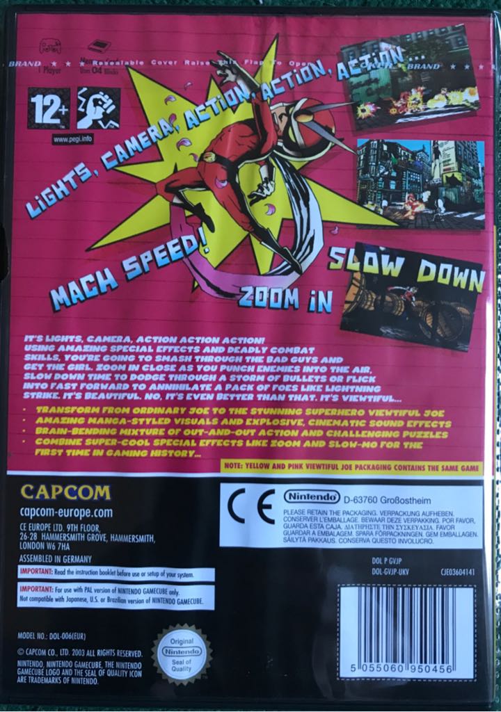 Viewtiful Joe - Nintendo GameCube (Capcom - 1) video game collectible [Barcode 5055060950456] - Main Image 2