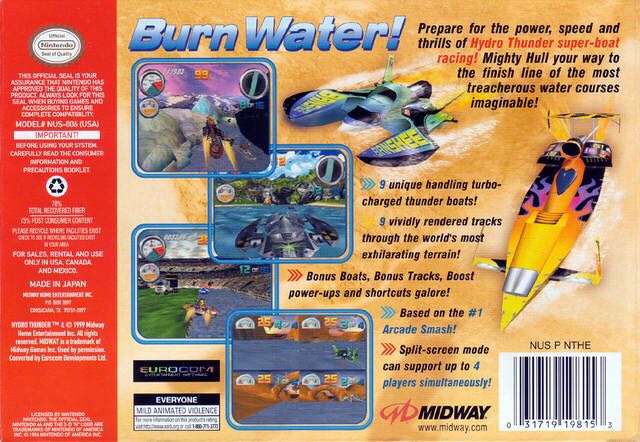 Hydro Thunder - Nintendo 64 (N64) video game collectible - Main Image 2