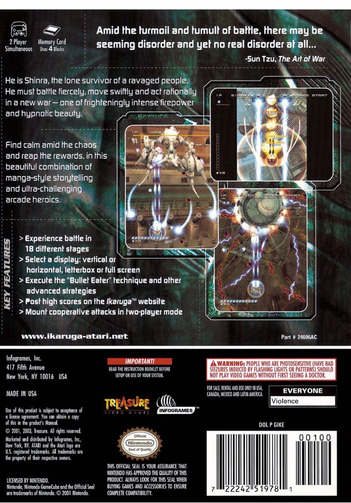 Ikaruga - Nintendo GameCube (Atari - 2) video game collectible [Barcode 722242519781] - Main Image 2