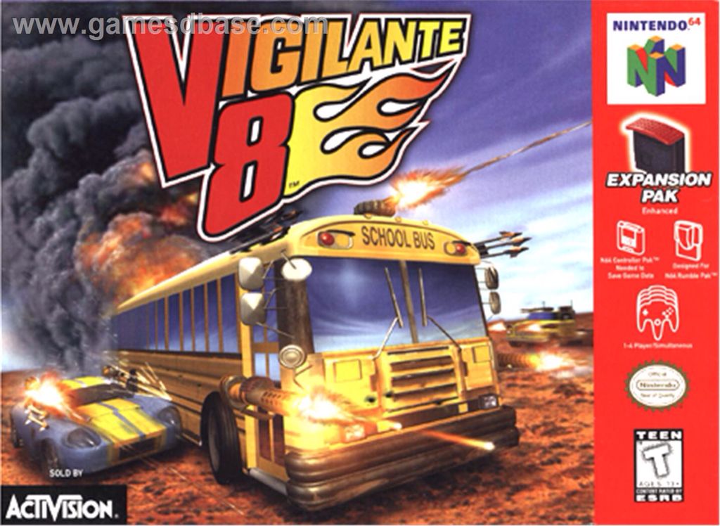 Vigilante 8 - N64 10.0 - Nintendo 64 (N64) (Activision - 4) video game collectible [Barcode 5030917008450] - Main Image 1