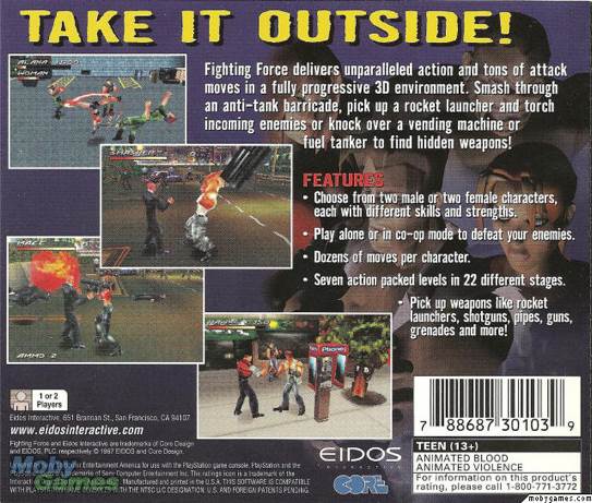 Fighting Force - Sony PlayStation video game collectible - Main Image 2
