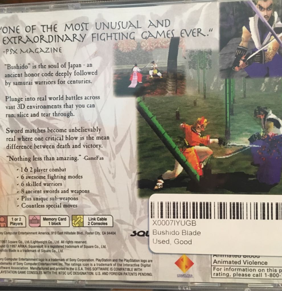 Bushido Blade - Sony PlayStation video game collectible - Main Image 2
