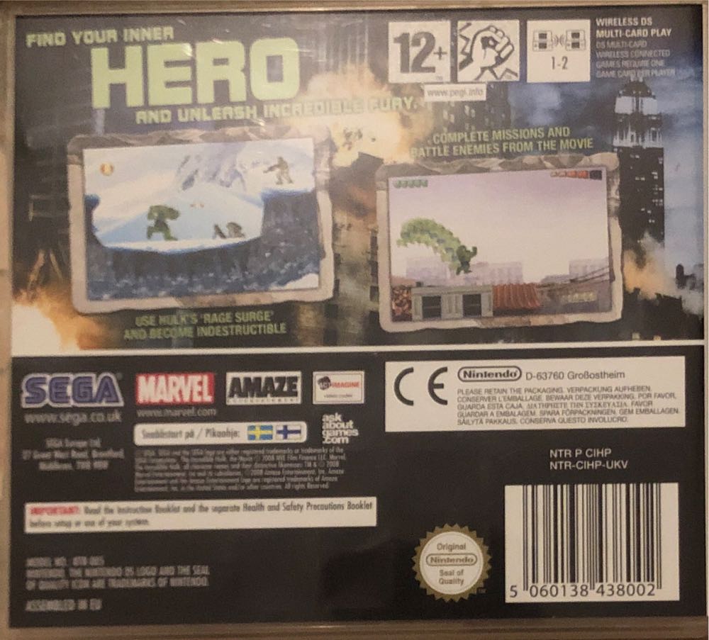 The Incredible Hulk - Nintendo DS video game collectible [Barcode 5060138438002] - Main Image 2
