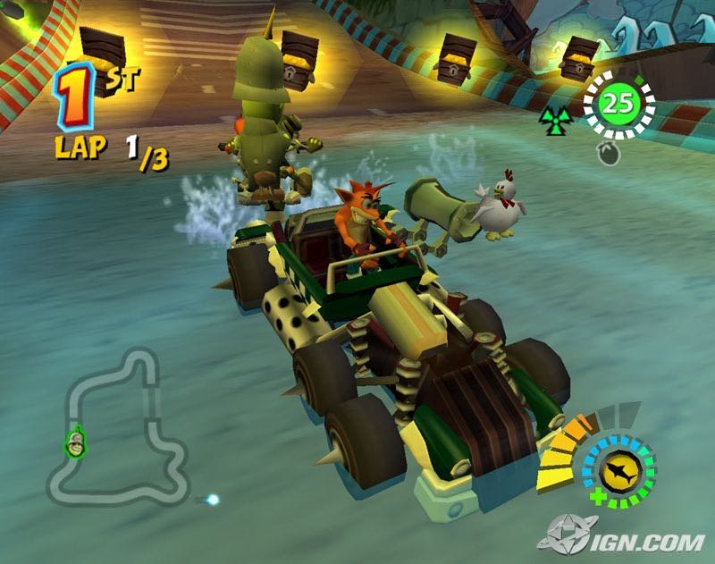 Crash Tag Team Racing - Microsoft Xbox (Sierra - 4) video game collectible [Barcode 020626723138] - Main Image 4