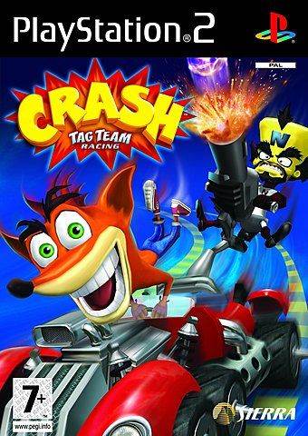 Crash Tag Team Racing - Sony PlayStation 2 (PS2) (Radical Entertainment - 1-4) video game collectible [Barcode 3348542200289] - Main Image 2