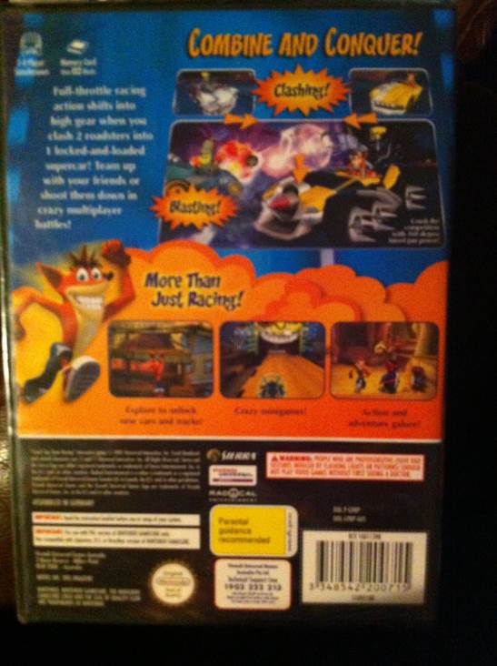 Crash Tag Team Racing - Nintendo GameCube (1) video game collectible [Barcode 3348542200715] - Main Image 2