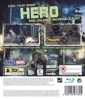 The Incredible Hulk - Sony PlayStation 3 (PS3) (Sega - 1) video game collectible [Barcode 5060138437845] - Main Image 2