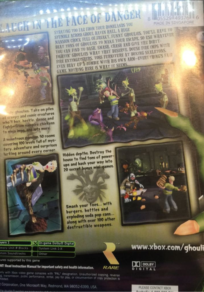 Grabbed By The Ghoulies - Microsoft Xbox (Microsoft Game Studios - 1) video game collectible [Barcode 805529493766] - Main Image 2