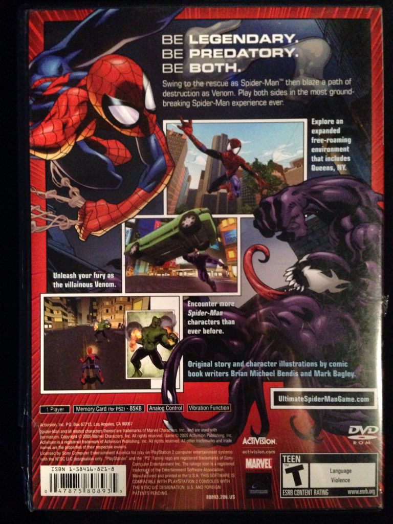 Ultimate Spider-Man - Sony PlayStation 2 (PS2) (Activision - 1) video game collectible [Barcode 047875808935] - Main Image 2