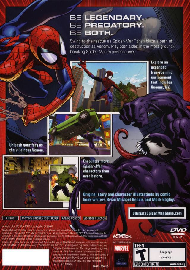 Ultimate Spider-Man - Sony PlayStation 2 (PS2) (Activision - 1) video game collectible [Barcode 4034987037670] - Main Image 2