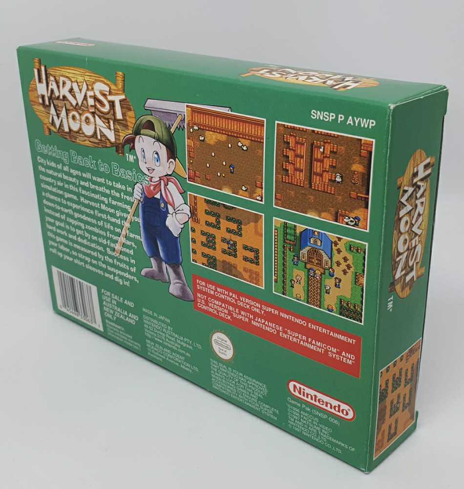 Harvest Moon - Nintendo Super Nintendo Entertainment System (SNES) (Nintendo - 1) video game collectible [Barcode 719593030102] - Main Image 4