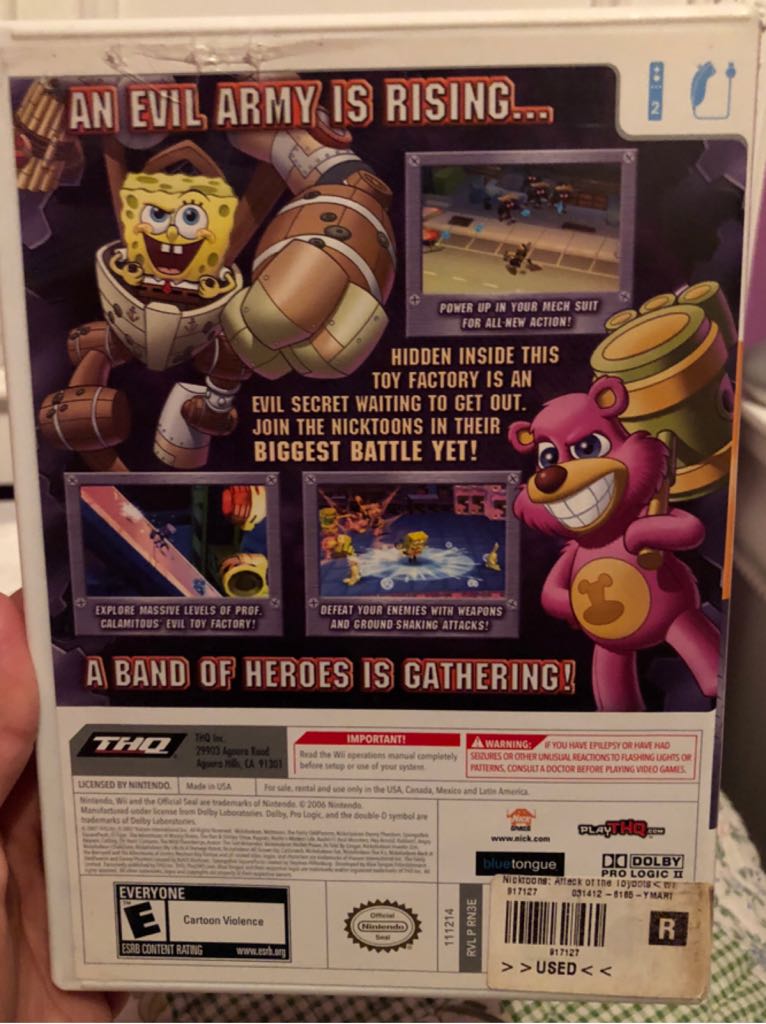 Nicktoons - Attack Of The Toybots - Nintendo Wii video game collectible - Main Image 2