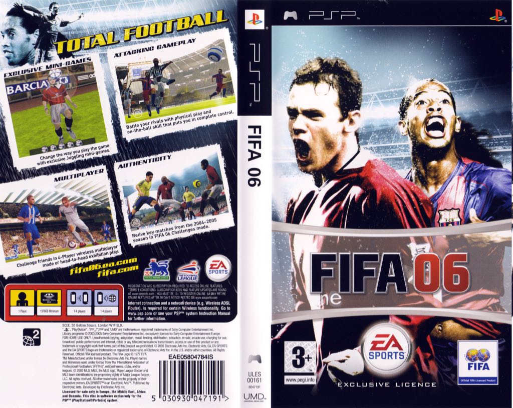 FIFA 06 - Sony PlayStation Portable (PSP) video game collectible [Barcode 5030939047192] - Main Image 2