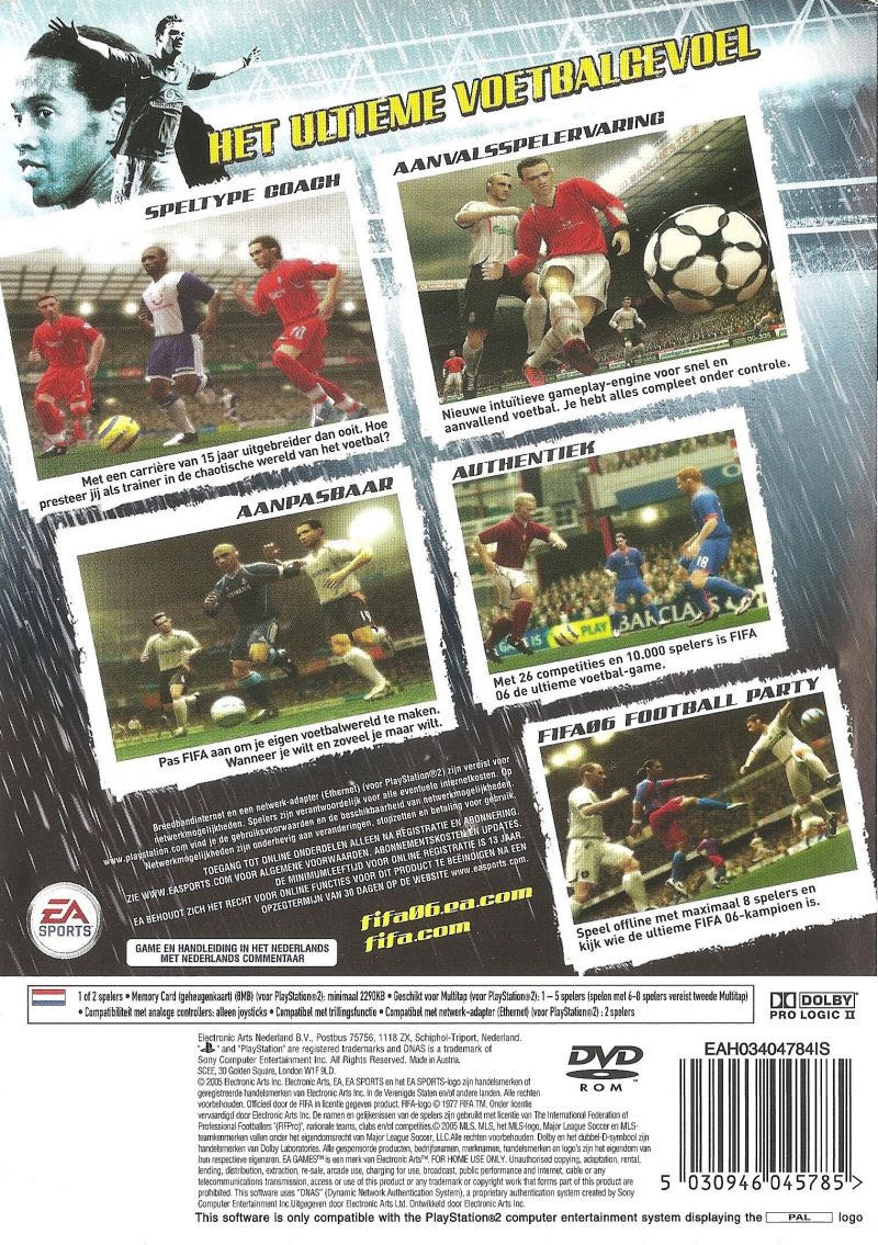 FIFA 06 - Sony PlayStation 2 (PS2) (Ea Sports - 8) video game collectible [Barcode 5030946045785] - Main Image 2