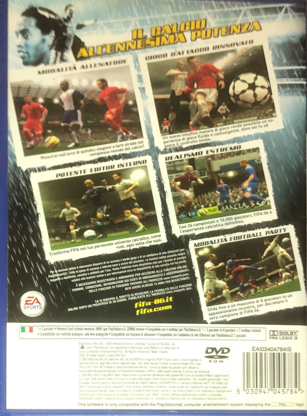 Fifa Football 2006 - Sony PlayStation 2 (PS2) (EA Sport - 1-2) video game collectible [Barcode 5030947045784] - Main Image 2