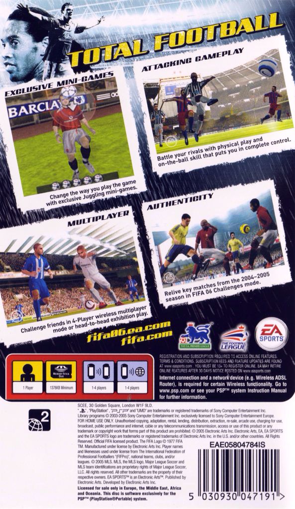 FIFA 06 - Sony PlayStation Portable (PSP) ((EA) Electronic Arts) video game collectible - Main Image 2