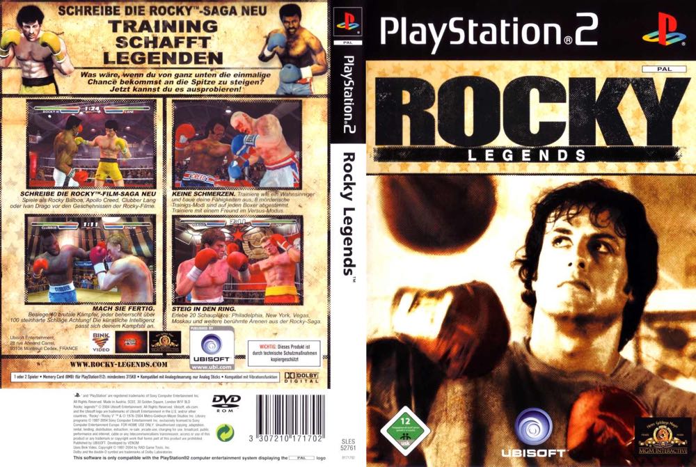 Rocky Legends - Sony PlayStation 2 (PS2) (Ubisoft - 1-2) video game collectible [Barcode 008888321996] - Main Image 2