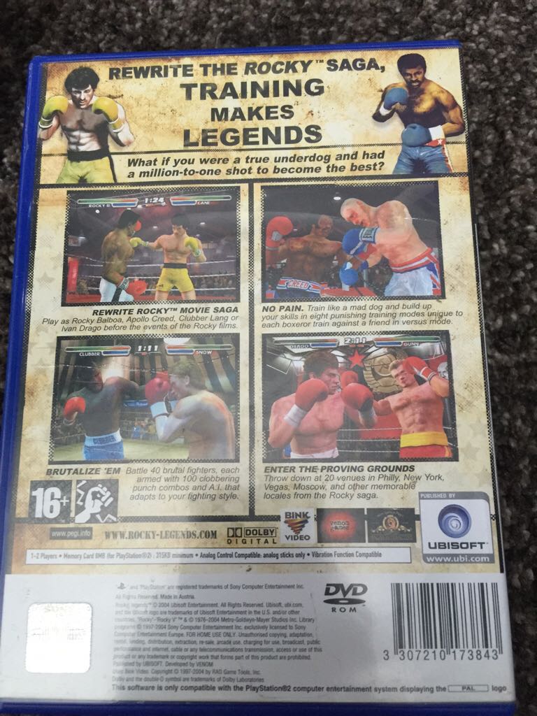 Rocky Legends - Sony PlayStation 2 (PS2) (Ubisoft - 1-2) video game collectible [Barcode 3307210173843] - Main Image 2