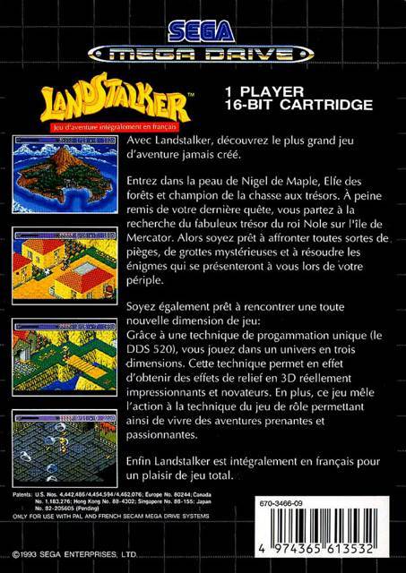 Landstalker - Sega Mega Drive (Sega - 1) video game collectible [Barcode 4974365613532] - Main Image 2